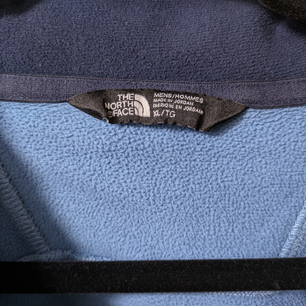 The North Face Navy/Light Blu Patterned Colorway Pullover Warm Camping Winter - Picture 16 of 16